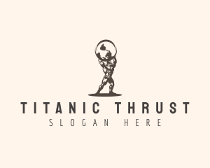 Atlas Titan Globe logo design