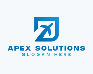 Blue Square Travel logo design