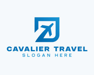 Blue Square Travel logo design