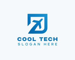 Blue Square Travel logo design