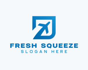 Blue Square Travel logo design