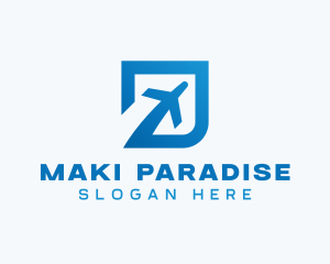 Blue Square Travel logo design