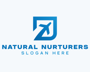 Blue Square Travel logo design