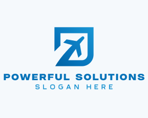 Blue Square Travel logo design