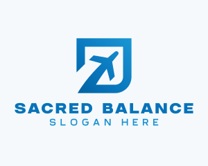 Blue Square Travel logo design