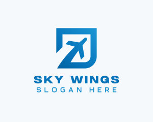 Blue Square Travel logo design