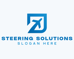 Blue Square Travel logo design