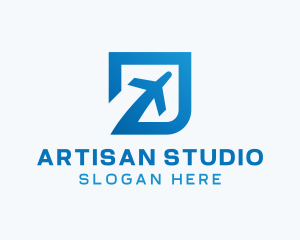 Blue Square Travel logo design