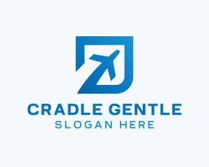 Blue Square Travel logo design