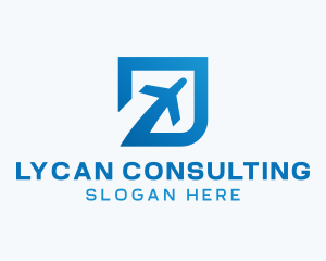 Blue Square Travel logo design