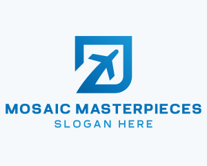 Blue Square Travel logo design