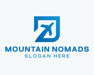 Blue Square Travel logo design