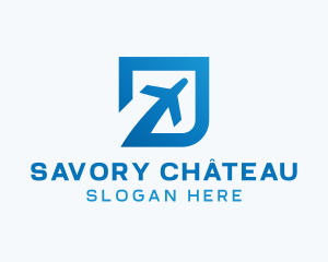 Blue Square Travel logo design