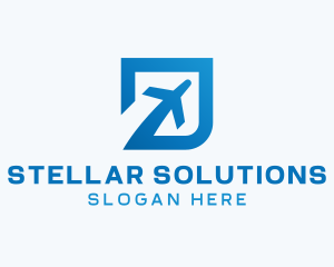 Blue Square Travel logo design