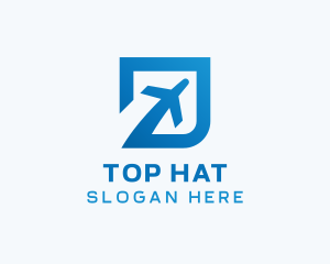 Blue Square Travel logo design