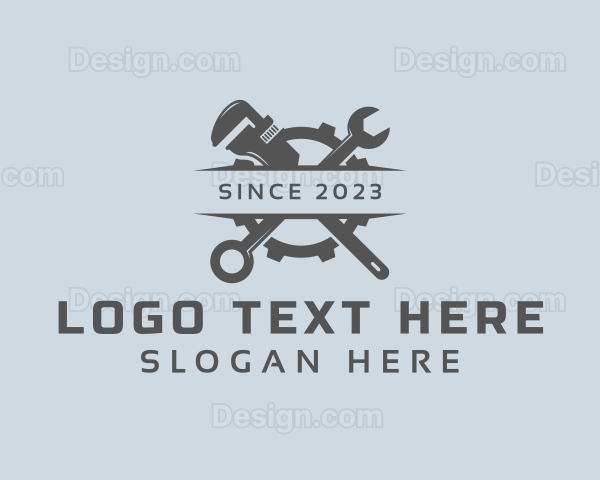 Cog Plumber Repairman Logo