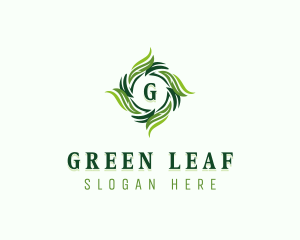 Natural Herbal Vegan logo design