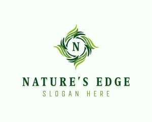 Natural Herbal Vegan logo design