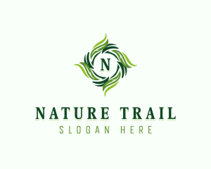 Natural Herbal Vegan logo design