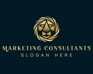 Premium Lion Agency logo design