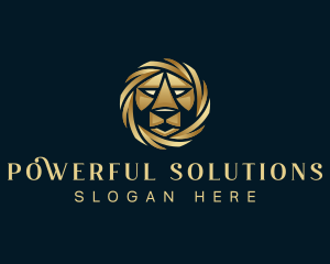 Premium Lion Agency logo design