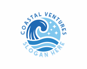 Ocean Waves Resort logo design