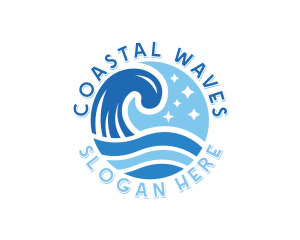 Ocean Waves Resort logo design