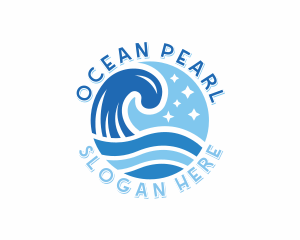 Ocean Waves Resort logo design