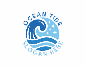 Ocean Waves Resort logo design