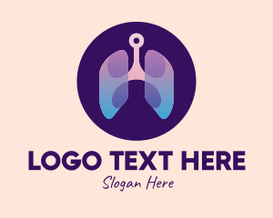 Respiratory Lung Organ Tech Logo