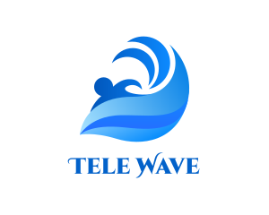 Ocean Wave Surfing logo design