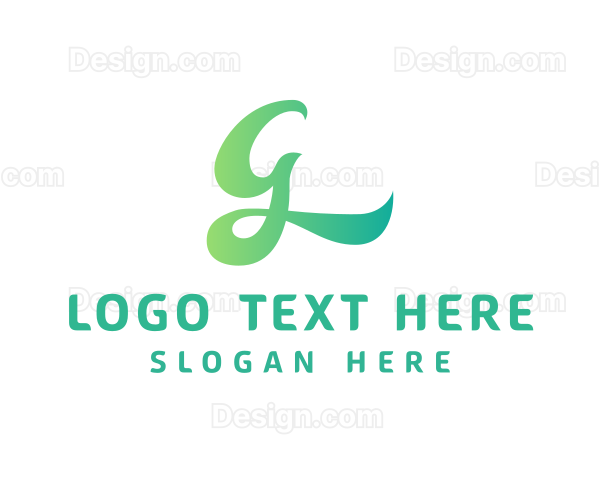 Gradient G Script Logo