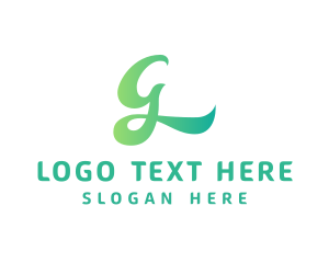 Gradient G Script  Logo