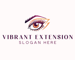 Eyelash Perm Threading logo design