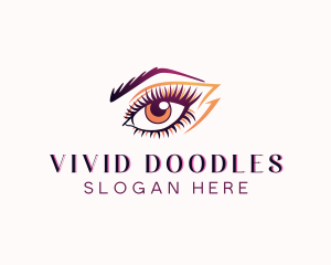 Eyelash Perm Threading logo design