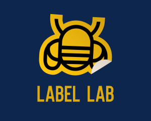 Geometric Bee Sticker logo