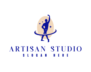 Male Ballet Dancer logo design