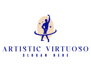 Male Ballet Dancer logo design