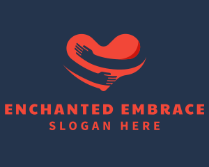 Heart Hands Charity logo design