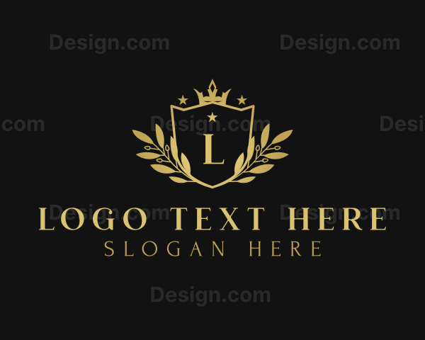 Elegant Wreath Crown Logo