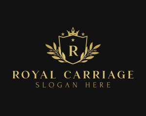 Elegant Wreath Crown logo design