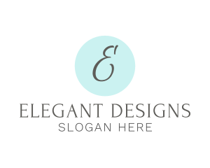 Elegant Cursive Studio logo design