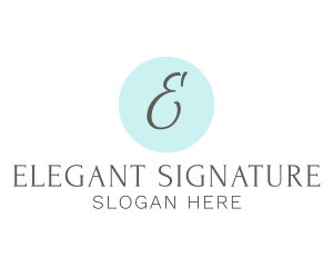 Elegant Cursive Studio logo design