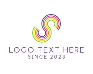 Rainbow Letter S  logo
