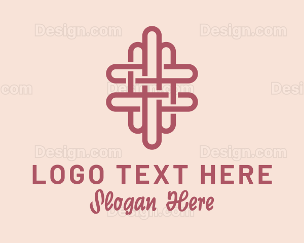 Knitting Pattern Fabric Logo