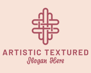 Knitting Pattern Fabric logo design