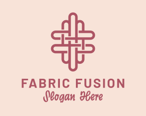 Knitting Pattern Fabric logo design