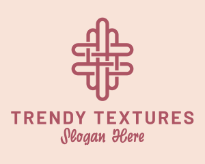 Knitting Pattern Fabric logo design