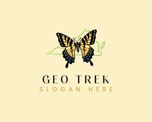 Butterfly Animal Virginia logo design