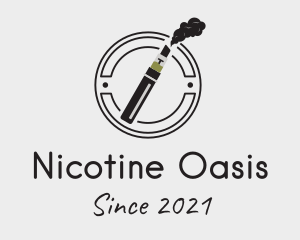 Vape Pen Emblem  logo design